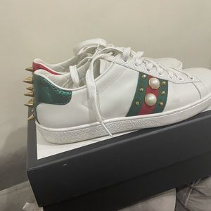 Gucci spike and Pearl sneakers